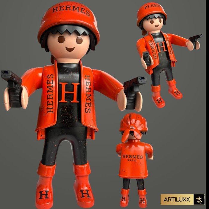 Artiluxx - XXL playmobil Hermés Pop Art Sculpture, Antiek en Kunst, Kunst | Designobjecten