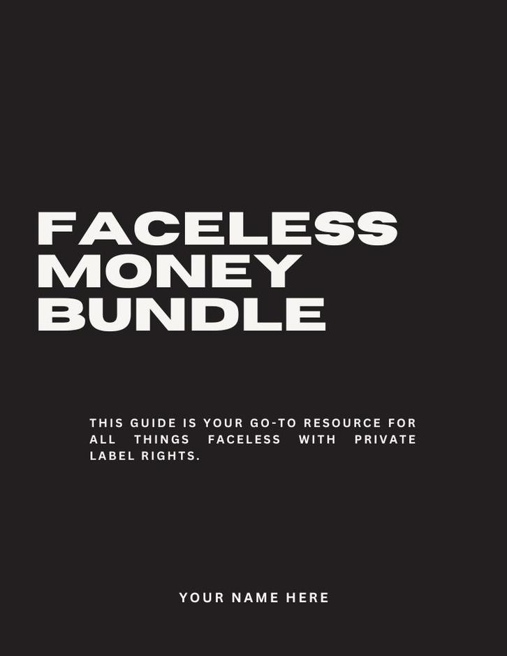 Faceless Money Bundle, Computers en Software, Educatie- en Cursussoftware