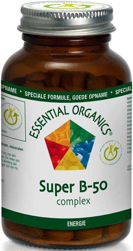 ESSENTIAL ORGANICS SUPER B-50 COMPLEX TABLETTEN POT 90 STUKS, Diversen, Overige Diversen, Verzenden
