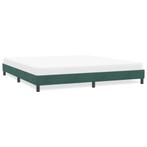 vidaXL Bedframe zonder matras 180x210 cm fluweel donkergroen, Huis en Inrichting, Slaapkamer | Bedden, Verzenden, Stof, Groen