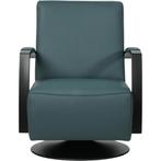Leren draaifauteuil Mood - Toledo Whale (blauw/grijs) -, Huis en Inrichting, Fauteuils, Nieuw, Ophalen of Verzenden, 50 tot 75 cm