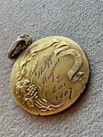 Medaille hanger - 18 karaat Geel goud - Feestscène Lasserre