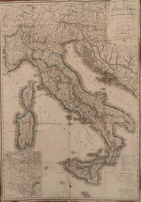 Mar Mediterraneo - ITALIA; Giovanni Battista Bordiga - Carta, Boeken, Atlassen en Landkaarten
