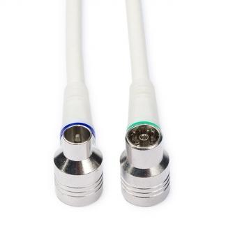 Coax kabel - Technetix - 5 meter (Digitaal, Haaks), Computers en Software, Pc- en Netwerkkabels, Nieuw, Verzenden