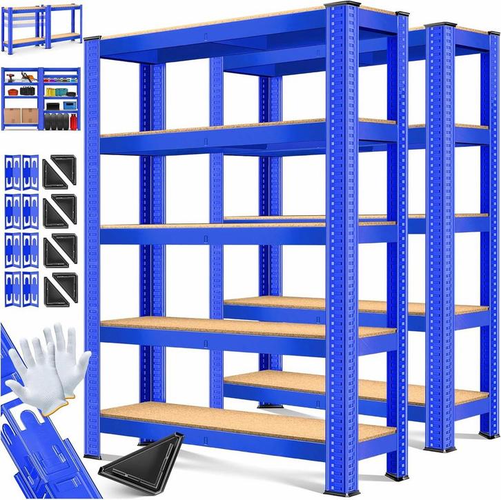 MASKO® Opbergrek - Stellingkasten - Set van 2 - Tot 875kg -, Huis en Inrichting, Overige Huis en Inrichting, Nieuw, Verzenden