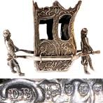 Beeldje - Victoriaanse Draagkoets Birmingham UK - .925