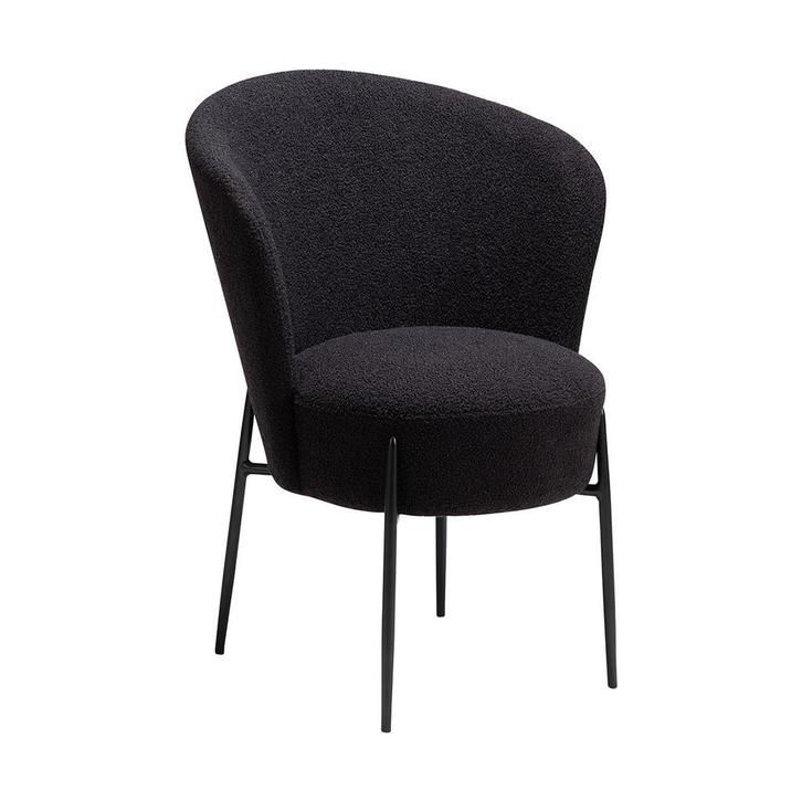 *WOONWINKEL* Dan-Form Orbit Eetkamerstoel Met Hoge Rugleunin, Huis en Inrichting, Stoelen, Zwart, Nieuw, Verzenden