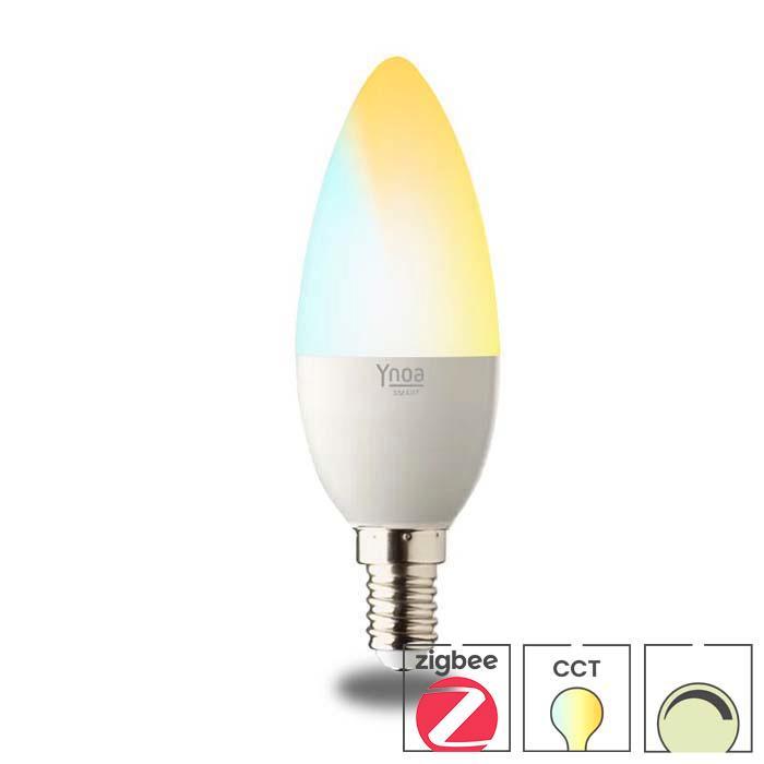 Slimme verlichting LED lamp smart E14 | Ynoa Zigbee 3.0 CCT, Huis en Inrichting, Lampen | Losse lampen, E14 (klein), Nieuw, 30 tot 60 watt