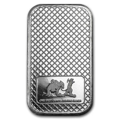 1 Troy Ounce - Zilver .999 - 1 oz Eagle 999 Fine Silver Bar, Postzegels en Munten, Edelmetalen en Baren
