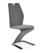 Grijze Fluweel Eetkamerstoel | Retourdeal | 51% Korting, Huis en Inrichting, Stoelen, Ophalen of Verzenden, Nieuw, Grijs, Modern