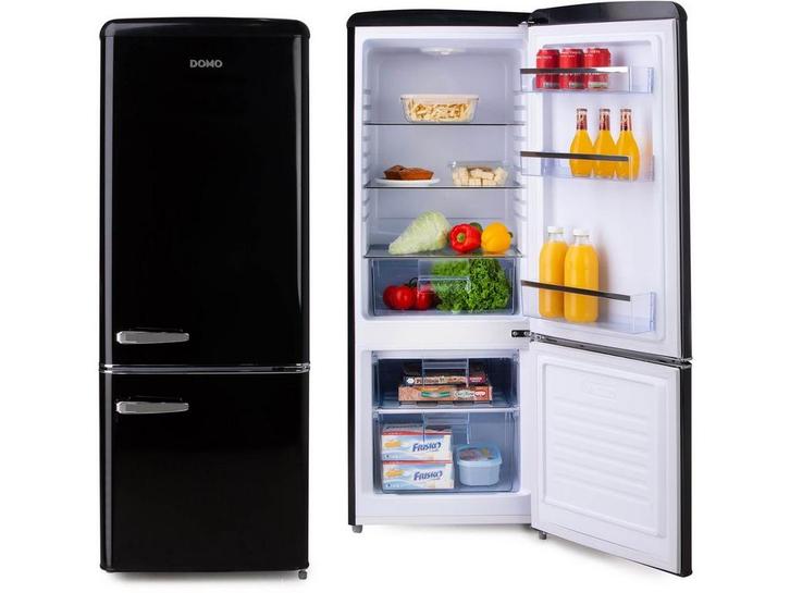 DOMO DO91706R - Retro Koelkast - Koelvriescombinatie 191 L -, Witgoed en Apparatuur, Koelkasten en IJskasten, Zo goed als nieuw