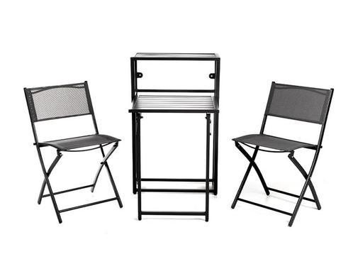 QLT Balkonset - Tuinset- 2 Stoelen en 1 Tafel, Tuin en Terras, Tuinsets en Loungesets, Nieuw, Verzenden