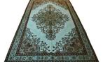 Turquoise designer vintage - Vloerkleed - 272 cm - 165 cm -, Huis en Inrichting, Stoffering | Tapijten en Kleden, Nieuw