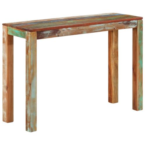 vidaXL Wandtafel 110x35x76 cm massief gerecycled hout, Huis en Inrichting, Tafels | Bijzettafels, Nieuw, Verzenden