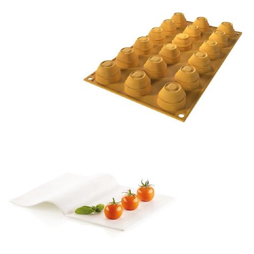 Silikomart Siliconen Vorm Tomaat (18) Ø3,1x2,5cm, Hobby en Vrije tijd, Taarten en Cupcakes maken, Nieuw, Verzenden