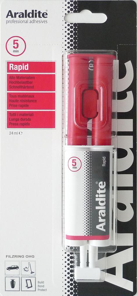 Araldite rapid 24 ml, dubbelspuit in blister, Doe-het-zelf en Verbouw, Overige Doe-het-zelf en Verbouw, Nieuw, Verzenden