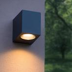 LED Wandlamp buiten GU10 | San Diego | Zwart | IP44, Huis en Inrichting, Lampen | Wandlampen, Ophalen of Verzenden, Nieuw, Metaal