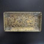Original Max Le Verrier Art Deco Bronze Tray – Lion Hunt