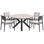 Garden Impressions Dane tuinset 5-delig - Tulli tuintafel, Verzenden, Nieuw