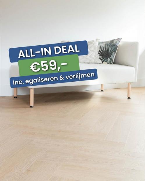 Plak pvc Visgraat naturel eiken |  Belakos Monastro Visgraat, Huis en Inrichting, Stoffering | Vloerbedekking, Ophalen