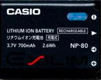 Casio NP-80 Accu / Batterij, Audio, Tv en Foto, Fotocamera's Digitaal, Verzenden, Zo goed als nieuw