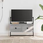 vidaXL Tv-meubel wandgemonteerd 60,5x30x51 cm hout grijs, Huis en Inrichting, Kasten | Televisiemeubels, Nieuw, Verzenden