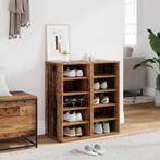 vidaXL Schoenenkasten 2 st 32x35x70 cm bewerkt hout oud, Verzenden, Nieuw