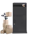 Mega Pakketbrievenbus – XXXL PakketPanda Multibox Zwart, Verzenden, Nieuw, Rvs