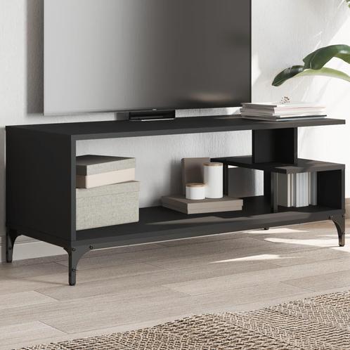 vidaXL Tv-meubel 102x40x41 cm bewerkt hout en gepoedercoat, Huis en Inrichting, Kasten | Televisiemeubels, Nieuw, Overige houtsoorten