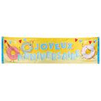 Joyeux Anniversaire Banner Donut 1,8m, Hobby en Vrije tijd, Feestartikelen, Nieuw, Verzenden