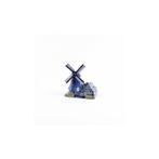 Poldermolen keramiek met waxinelicht delftsblauw 14 cm, Verzenden, Nieuw