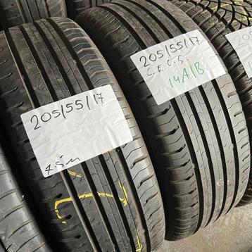 2 x Continental EcoContact 5 205-55-17 Zomerbanden 7,5mm beschikbaar voor biedingen