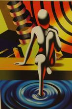 Mark Kostabi (1960) - Donna in piscina