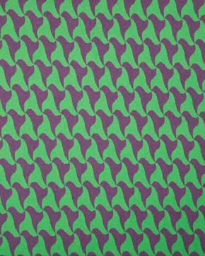 Gebreide Katoen/Polyester Abstract Groen Gerecycled, Hobby en Vrije tijd, Stoffen en Lappen, Groen, Nieuw