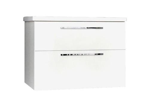 onderkast + wastafel Winner 65 cm glans-wit, Huis en Inrichting, Badkamer | Badkamermeubels, Ophalen of Verzenden