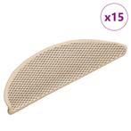 vidaXL Trapmatten zelfklevend 15 st sisal-look 56x17x3 cm, Doe-het-zelf en Verbouw, Verzenden, Nieuw