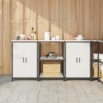vidaXL Keukenopslag set 3 pcs Wit 180 x 50 x 92 cm, Huis en Inrichting, Keuken | Keukenelementen, Verzenden, Nieuw, Wit