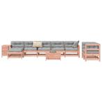 vidaXL 10-delige Loungeset massief douglas vurenhout, Verzenden, Nieuw, Loungeset