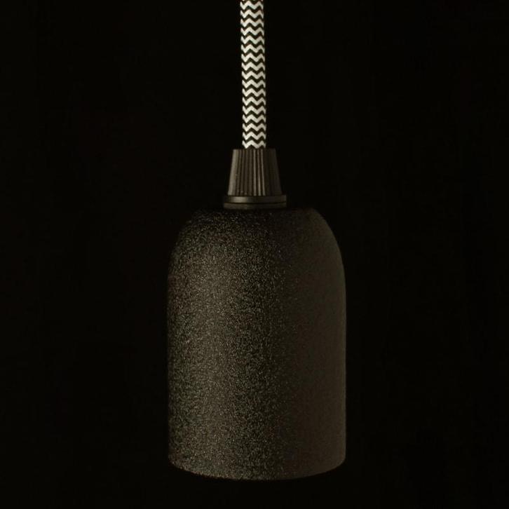 Fitting Suède Zwart E27, Huis en Inrichting, Lampen | Overige