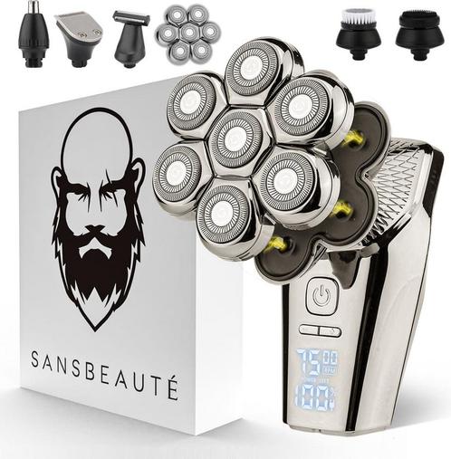 Sansbeauté 6-in-1 Scheerapparaat Mannen + Extra Scheerkop –, Sieraden, Tassen en Uiterlijk, Uiterlijk | Gezichtsverzorging, Zo goed als nieuw