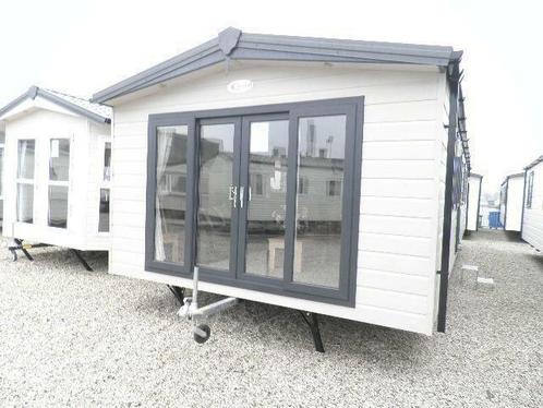 Highland 12.50x4.00m ,2slk-Badk.C.V.Dubbel glas,compl€60250,, Caravans en Kamperen, Stacaravans, meer dan 6