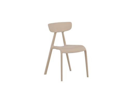 Eetkamerstoel - Carina - Beige - Kunststof - Jörn, Huis en Inrichting, Stoelen, Nieuw, Verzenden