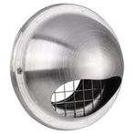 Buitenrooster | Starx | Ø 100 mm (Bol, Gaas, RVS, Zilver), Doe-het-zelf en Verbouw, Ventilatie en Afzuiging, Verzenden, Nieuw