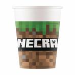 Minecraft Bekers 200ml 8st, Hobby en Vrije tijd, Feestartikelen, Verzenden, Nieuw