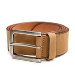 Heren riem Jaxx van 100% echt leer - cognac - Maat: 95 cm, 95 tot 105 cm, Bruin, Verzenden, Echt leder