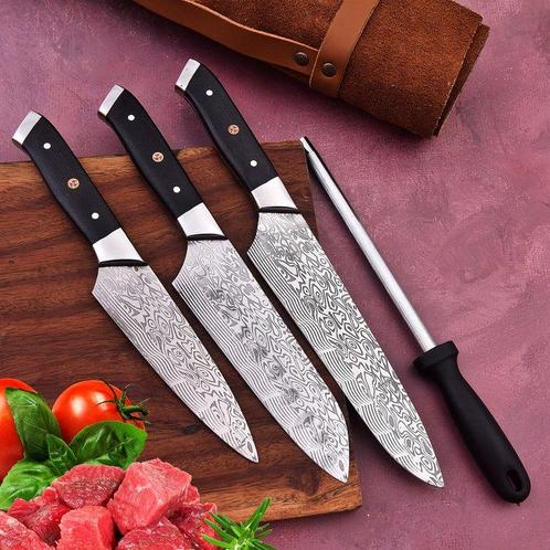 Keukenmes - Staal Minder staal & G10 Micarta - Japan, Antiek en Kunst, Antiek | Keukenbenodigdheden