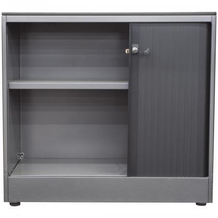 (MDK-101078) Ahrend roldeurkast 75 cm hoog staalgrijze om..., Huis en Inrichting, Kasten | Roldeurkasten en Archiefkasten, Gebruikt