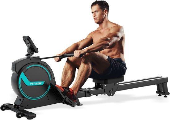 2dekans | FITAGE Roeitrainer - Roeimachine 16, Sport en Fitness, Fitnessmaterialen, Zo goed als nieuw, Ophalen of Verzenden