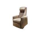 Doge Bellino compact sta op en relax stoel in beige stof, Minder dan 50 cm, Verzenden, Minder dan 75 cm, Zo goed als nieuw