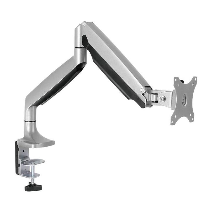 Desk Mount Single LogiLink 13-32 Aluminium Gasveer, Computers en Software, Monitoren, Nieuw, Ophalen of Verzenden